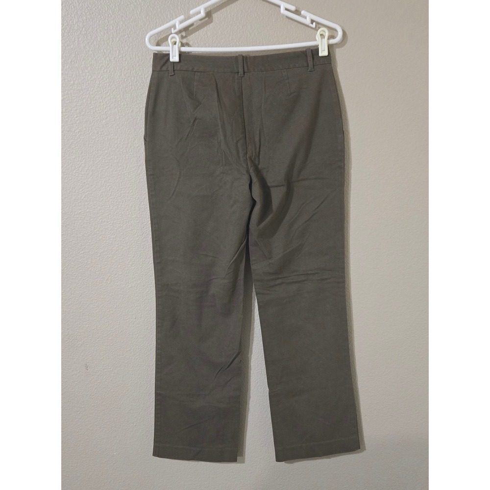 Lauren Ralph Lauren Womens Brown Straight Leg Stretch Cotton Trousers Size 8 - Picture 6 of 6
